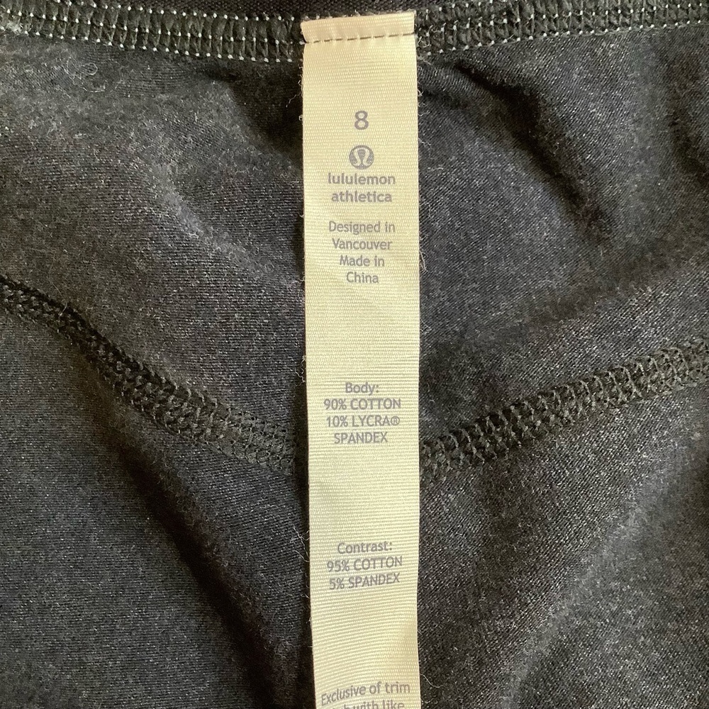 LULULEMON Inner Essence Crop Leggings Heathered Naval Blue 8 - Picture 7 of 12